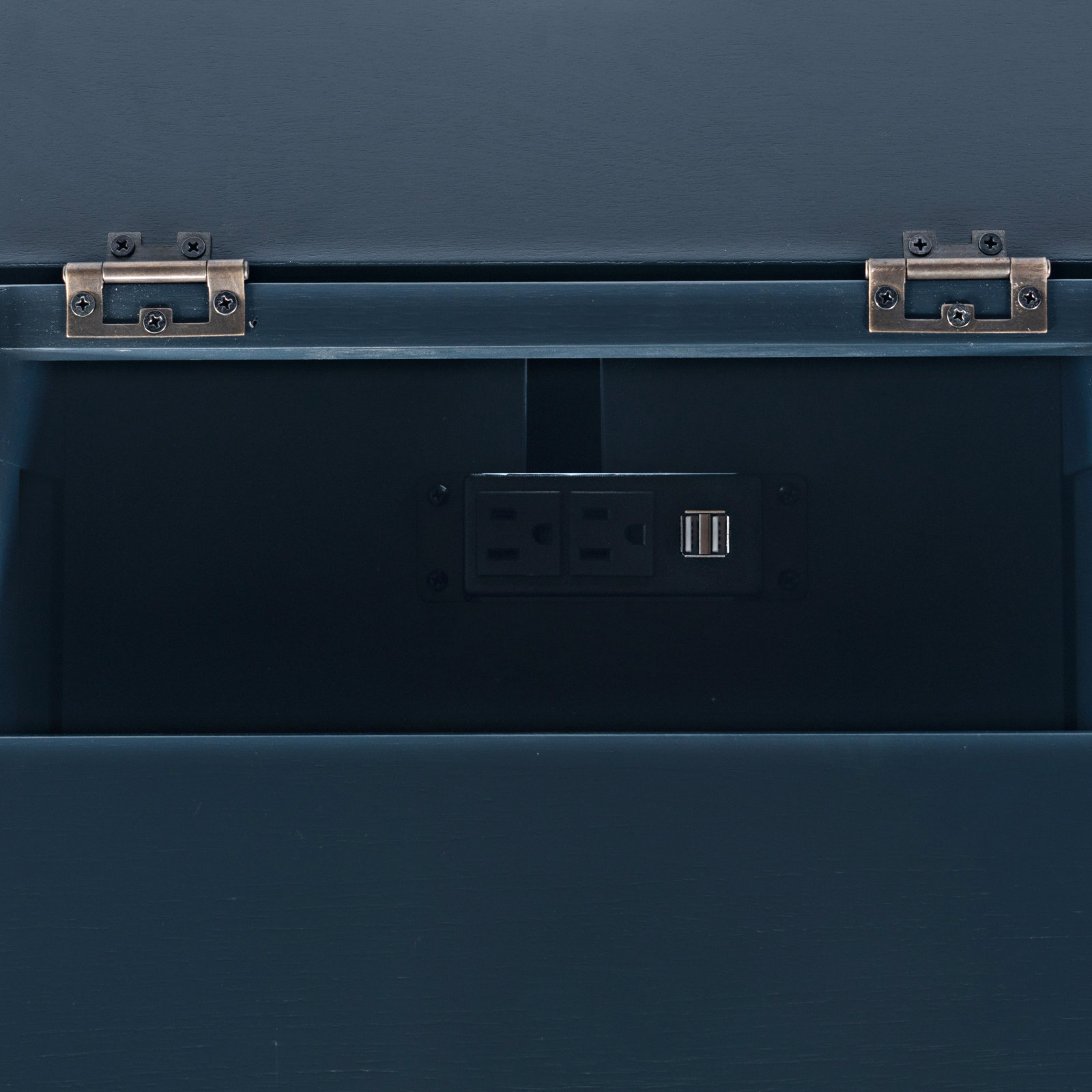 Alleya Storage End Table, Navy