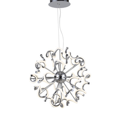 Modern LED Chrome Sputnik Pendant