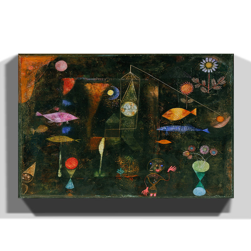 Paul Klee - Wrapped Canvas Painting, 70cm H x 100cm W