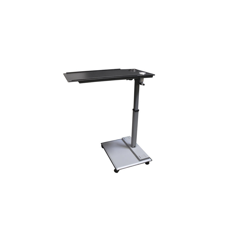 Adjustable Laptop/Tablet Cart, Silver/Black