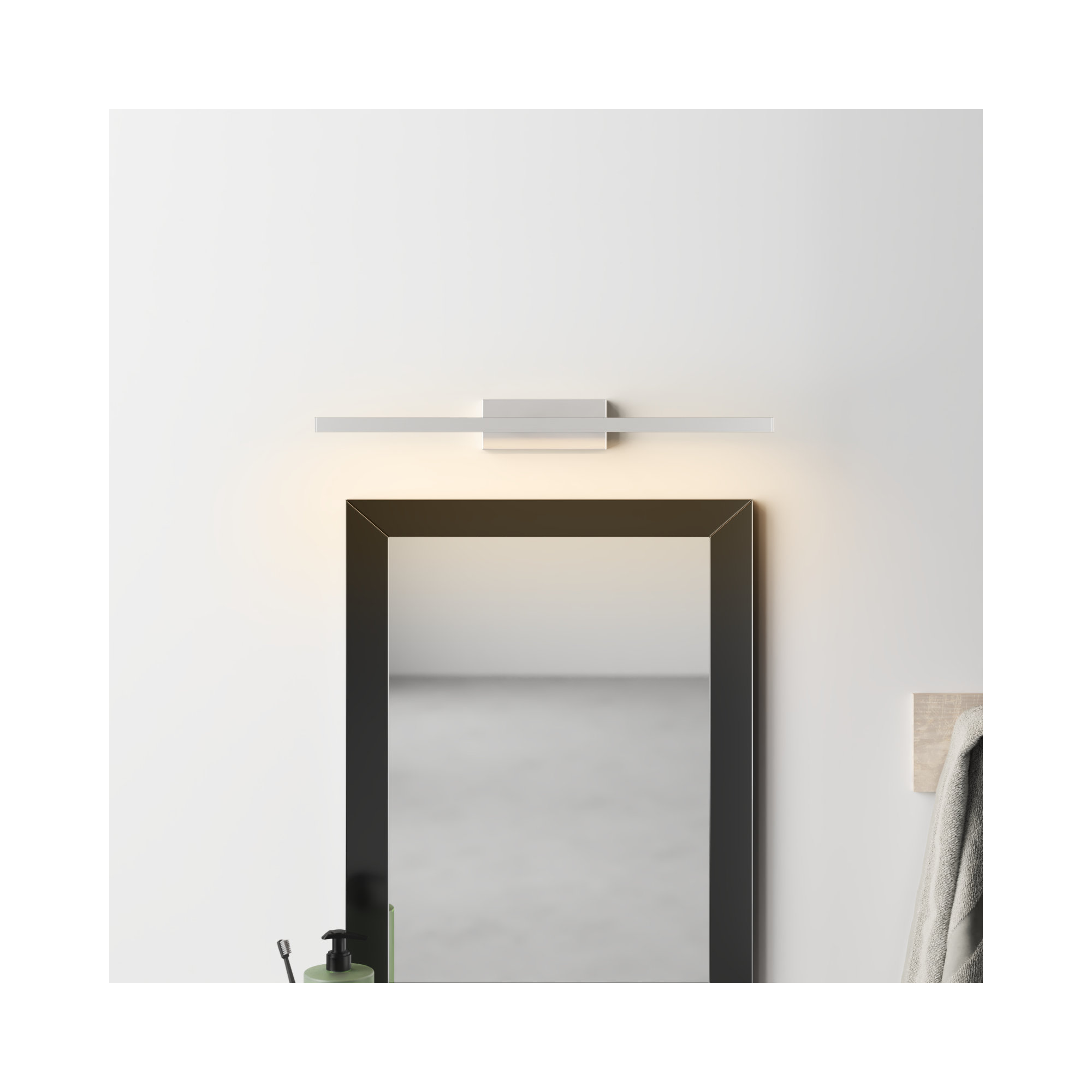 Rochelle Single Dimmable LED Bath Bar, Brushed Nickel, 3500K