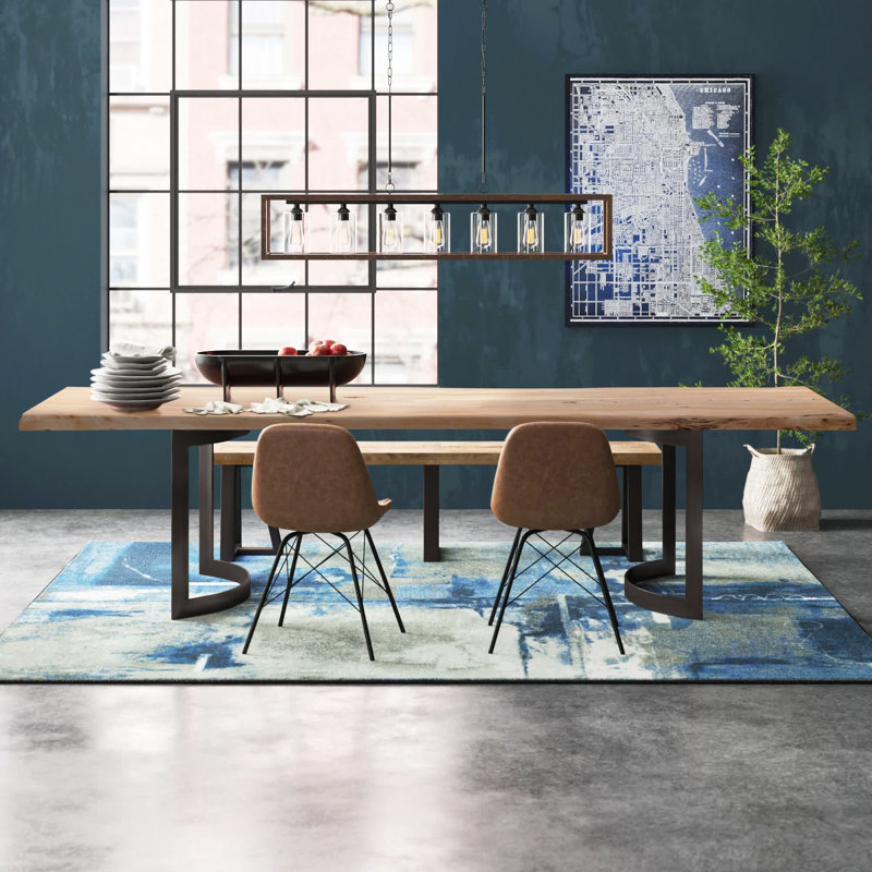 Kenmore Dining Table, 118" L x 40" W, Brown