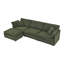 Canapé modulaire en forme de L de 111 po avec repose-pieds avec rangement-1266164433