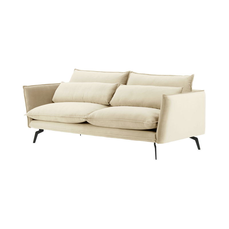 Fauske 2 Seater Sofa, 95cm H x 237cm W x 98cm D, Beige