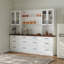 94.5"W Large Food Pantry Kitchen Sideboard Buffet Table-122652962
