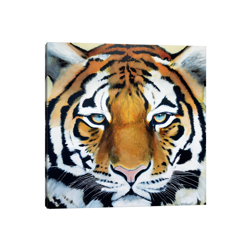 Tiger 1 Piece Wrapped Canvas Painting, 30.48 cm H x 30.48 cm W