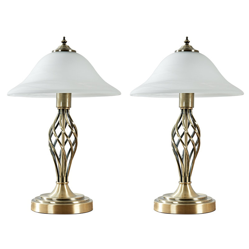 Mancia Metal Table Lamp, No, Antique Brass