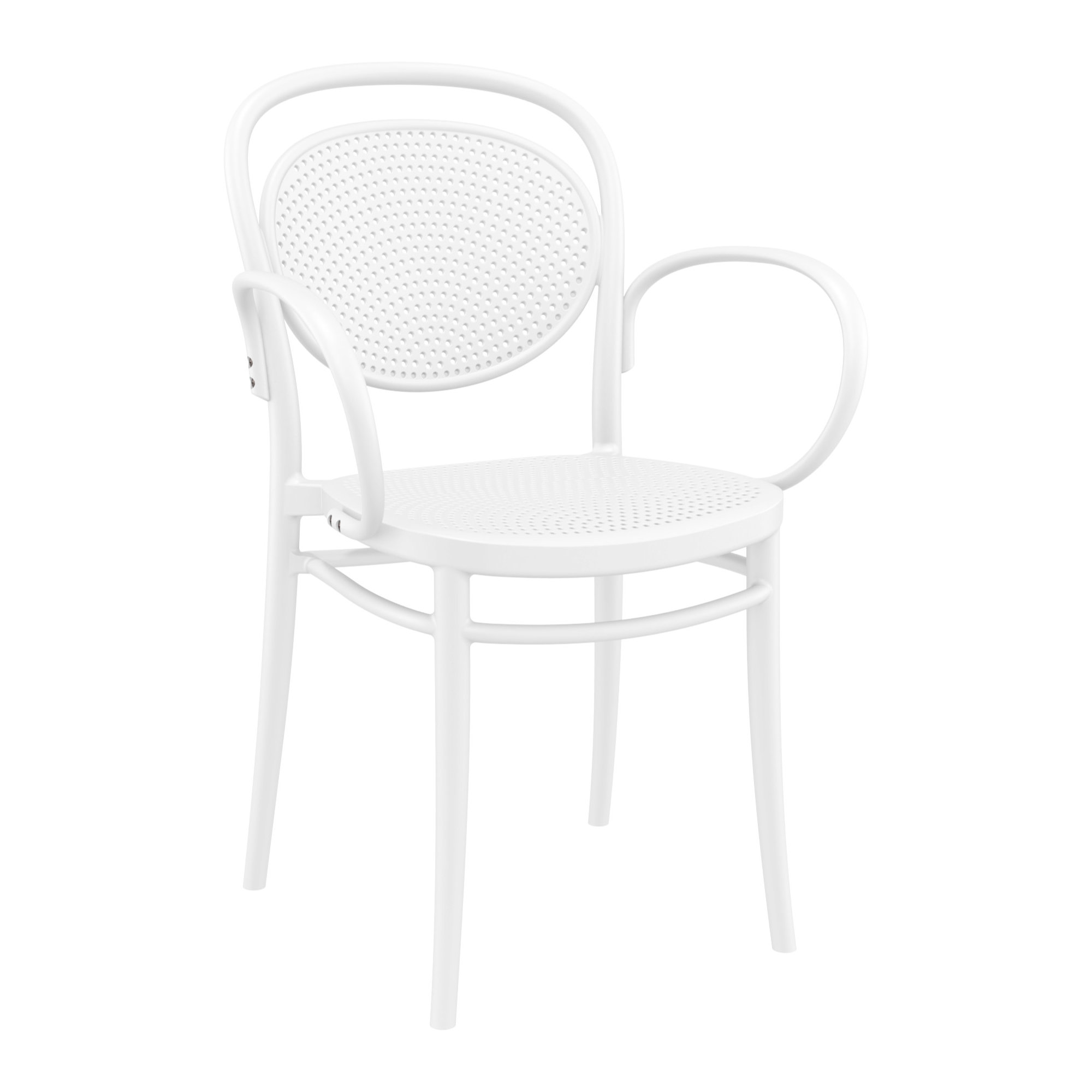 Farrah Marcel Armchair 2 Person Seating Set, White