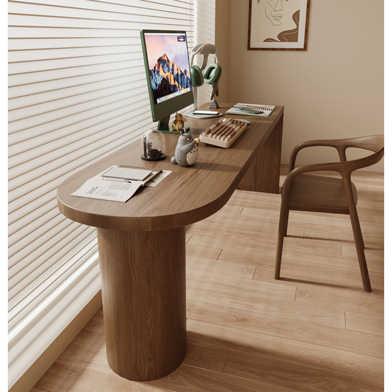 Stella Trek Brown Solid Wood Desk - Rectangular