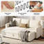 Moda Form 3-Seater L-Shaped Sofa Bed, Convertible Corner Sofa with Reversible Chaise & Pull Out Trundle Bed  for Small Living Rooms, Apartments-376368481