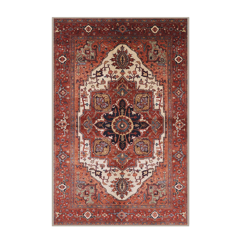 Tapis brun à motif oriental, Rectangle 4 pi x 6 pi