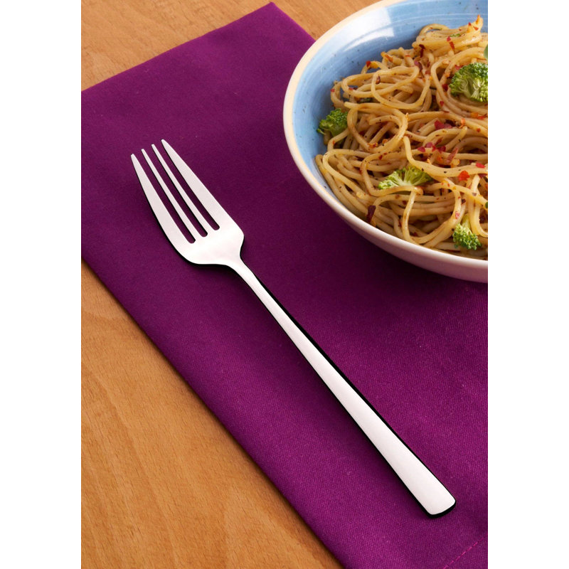 Fourchette en acier inoxydable Clista | Argent | 8,5 po | Ensemble de 12