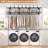 59-Inch Clothes Rack With Top Shelf, 2 Tiers Wall Mounted Shelves With Hanging Rod For Laundry Room-1918087217-1918087231