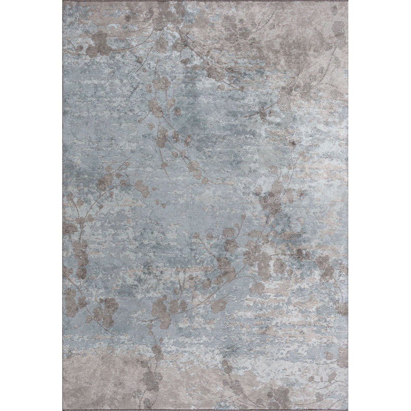 Almarin Hand Loom Indoor / Outdoor Area Rug, Rectangle 7'10" x 9'10"