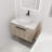 30 " Modern Design Float Bathroom Vanity With Ceramic Basin Set