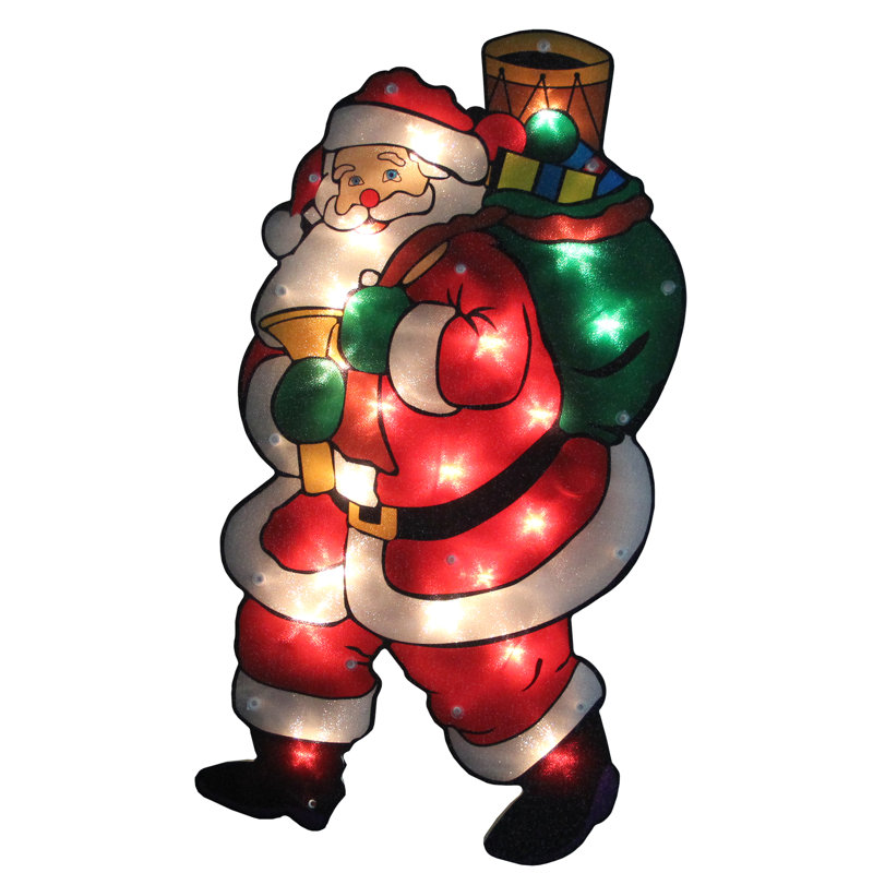 Silhouette de Noël lumineuse de Noël 17,75 "