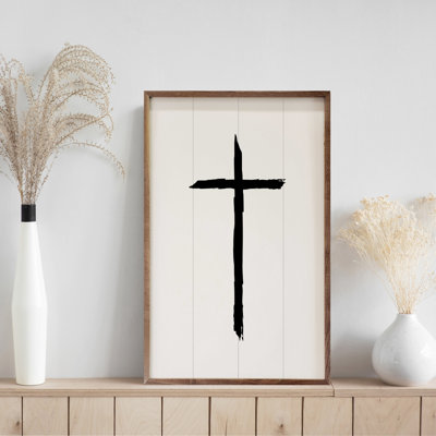 " Black Cross White "