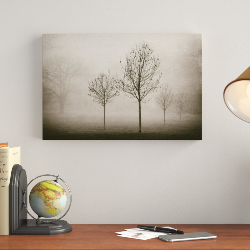 Trees in Fog VII by Jody Stuart - Photograph Print, Wrapped Canvas, 30cm H x 46cm W