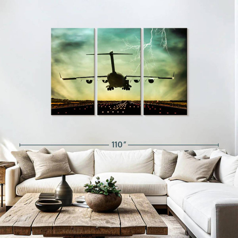 Mehar Last Flight Plane, 48" H x 74" W