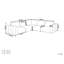 Blerata 5 Seater Corner Sofa-124431515-124431513