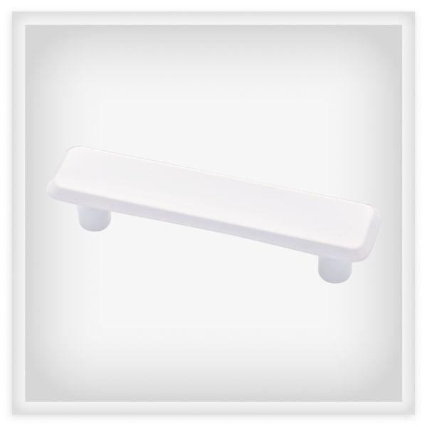 3" Flared Pull Glossy White Finish