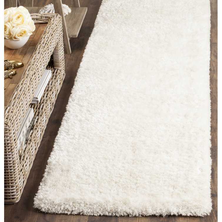 Chamiyah Shag Hand Tufted Performance Solid Color Rug