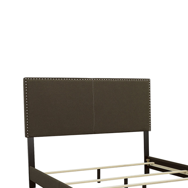 Guyancourt Charcoal Upholstered Eastern King Panel Bed