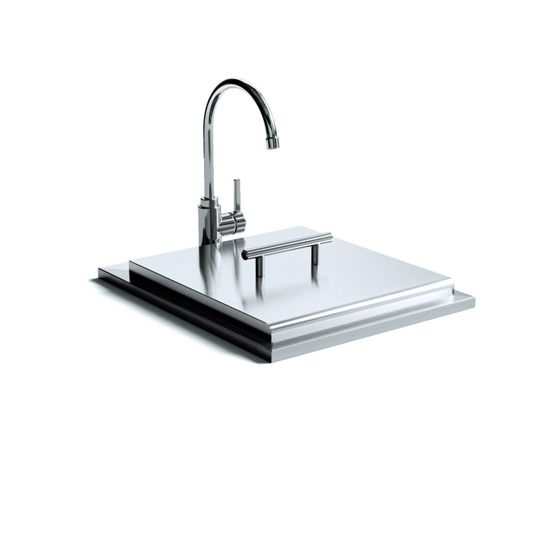Lavabo encastré et robinet