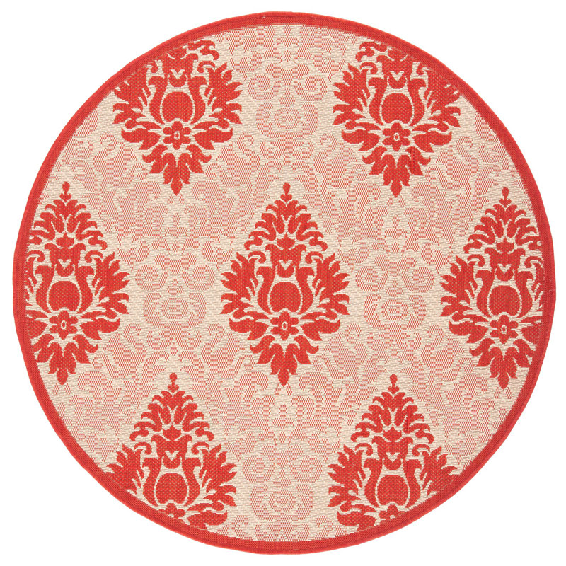 Vatukoula Performance Geometric Rug, Round 6'7"