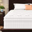 Matelas pour très grand lit de 12 po, mousse à mémoire de forme et ressorts ensachés pour un confort équilibré, blanc, solution pour chambre à coucher moderne, emballage indispensable indispensable, emballage