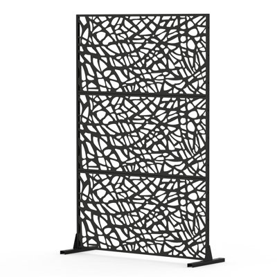 Écrans et panneaux d'intimité en métal avec écran d'intimité intérieur autoportant et extérieur, écran d'intimité décoratif pour balcon, jardin, paravent, forme de maille