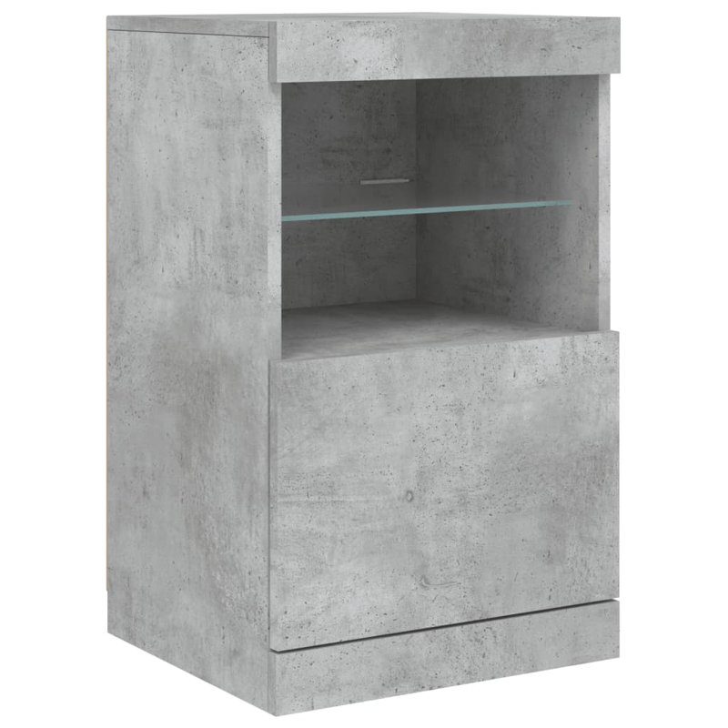 Basim 67cm H x 41cm W Standard Bookcase, Concrete Grey