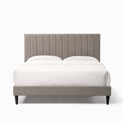 Lit plateforme grand pour lit gris