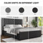 Lit plateforme tapissier Velvet-5083844-5083847