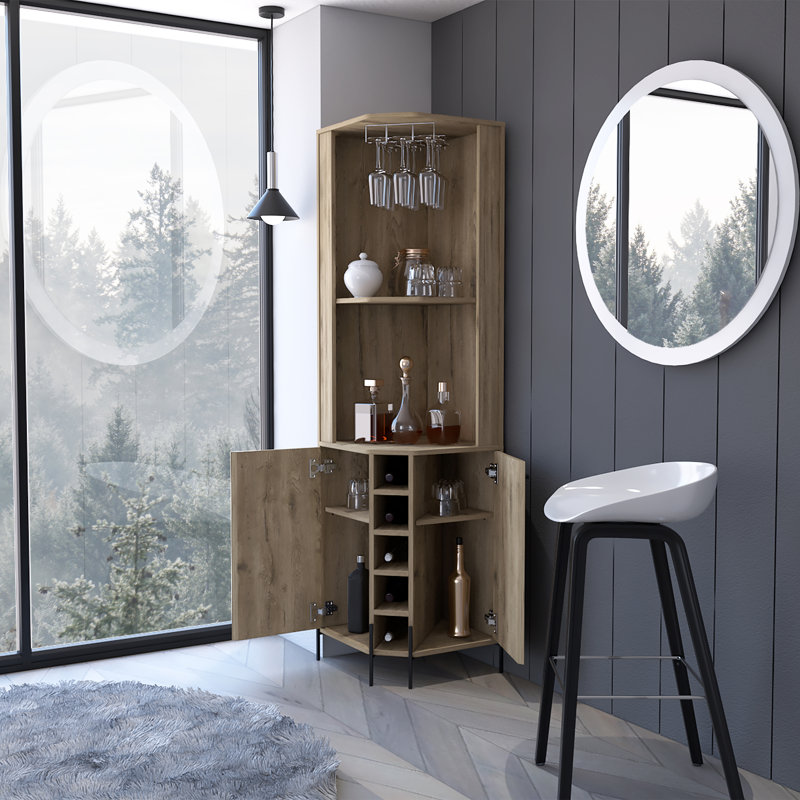 Bar avec rangement pour le vin Coffeen