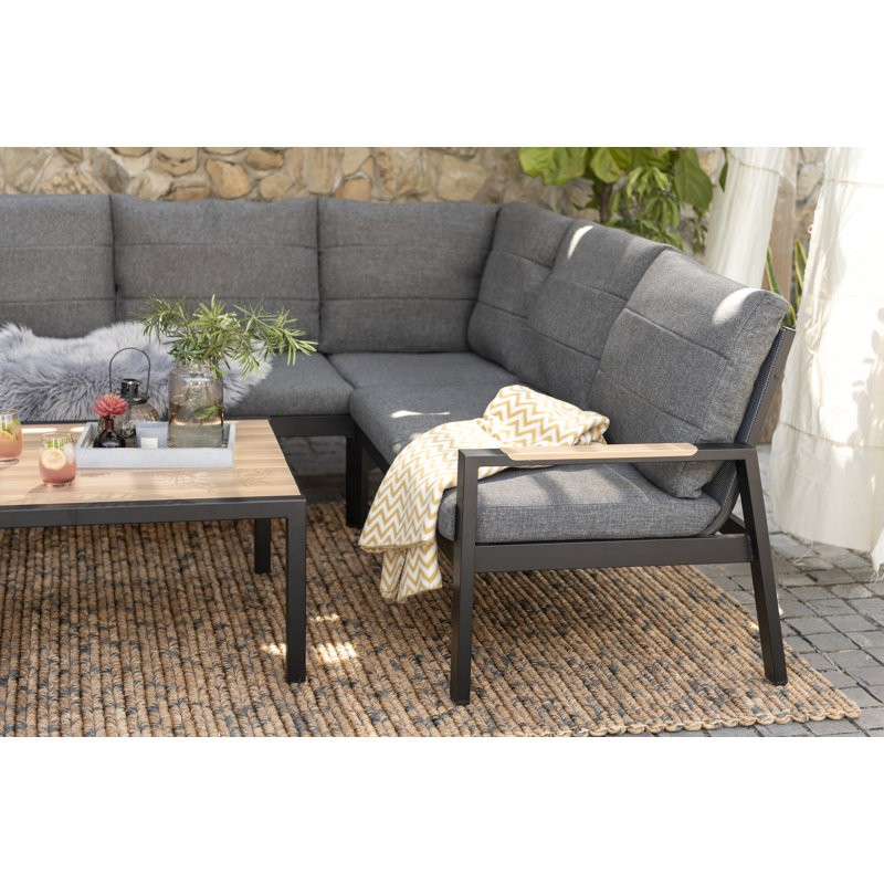 Ensemble de conversation modulaire 2 pièces avec coussins Panama