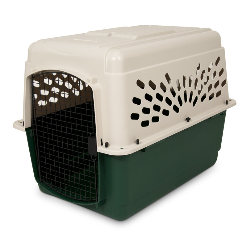 Plastic Pet Carrier with 1 Door, 30" H x 27" W x 40" D
