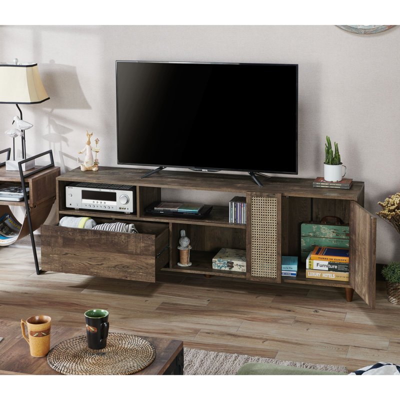Hubbard Unfinished TV Stand for TVs up to 78"