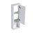 12" Bathroom Wall Cabinet, Soft Close Doors, Float Mounting Design,Glossy White,(KD-Packing)