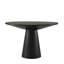 Table de salle à manger ronde 48 "Roundhill Furniture Rocco, ébène