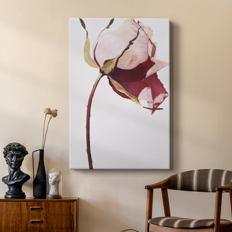 «Love Is A Rose I» - galerie personnalisée enveloppée Cavas, H 27 po x l 18 po