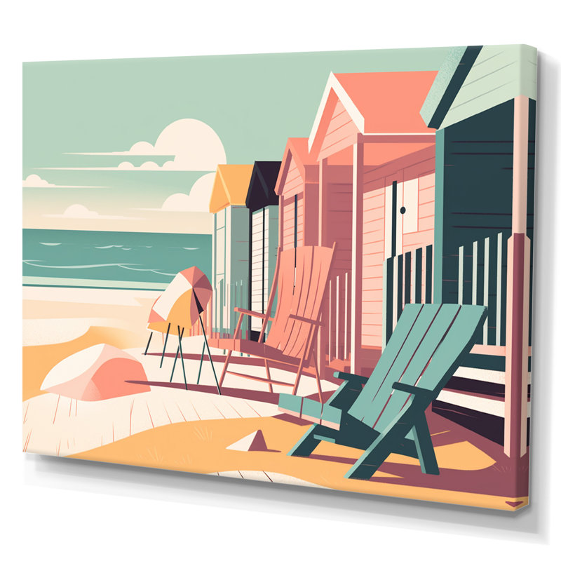 «Beachside Rest II», reproduction sur toile, Toile tendue, H 24 po x l 32 po x P 1 po