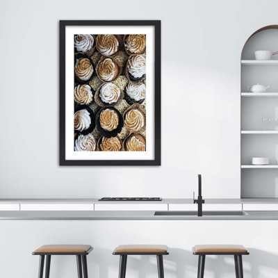 Candy Cakes In Beige - Single Picture Frame Print
