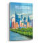  «City Sights Philadelphia» par Omar Escalante, art mural en verre acrylique, 24 po x 36 po-191551256