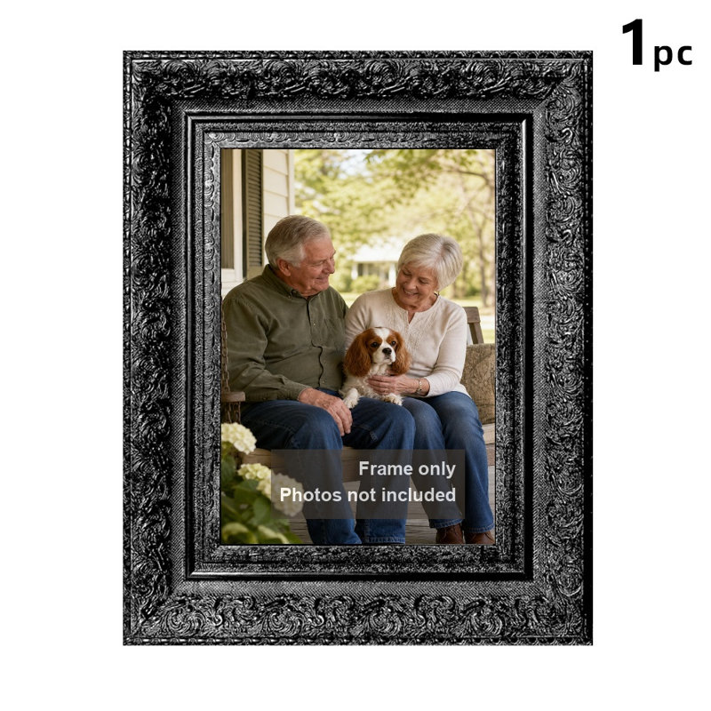 Cadre photo classique noir 1PC 11 "x 14" avec façade en plexiglas, Black, 1, L 11 po x H 14 po
