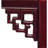 Rosewood Square Ming End Table With Floating Panel Design - Handcrafted Chinese Style Accent Table For Living Room, Bedroom, Or Office