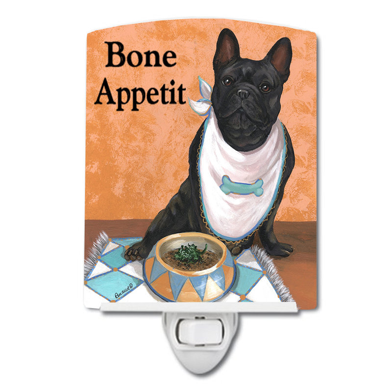 Veilleuse Westie, Bouledogue français « Bone Appetit »