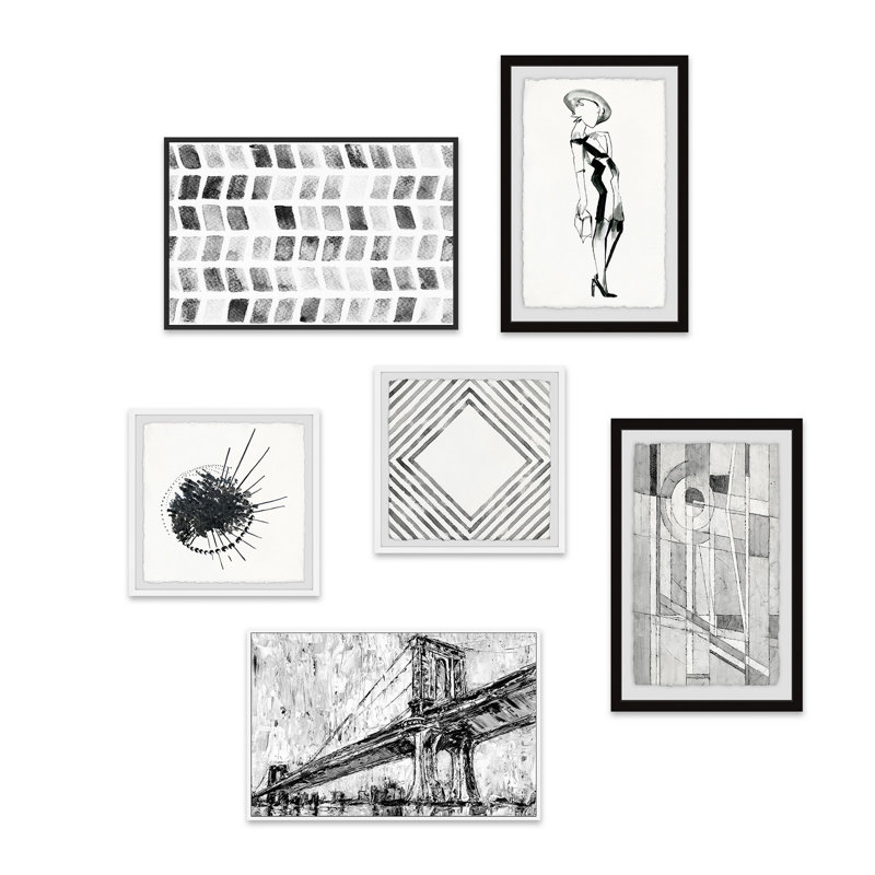 Basharat Bridges to Madison' Hexaptych