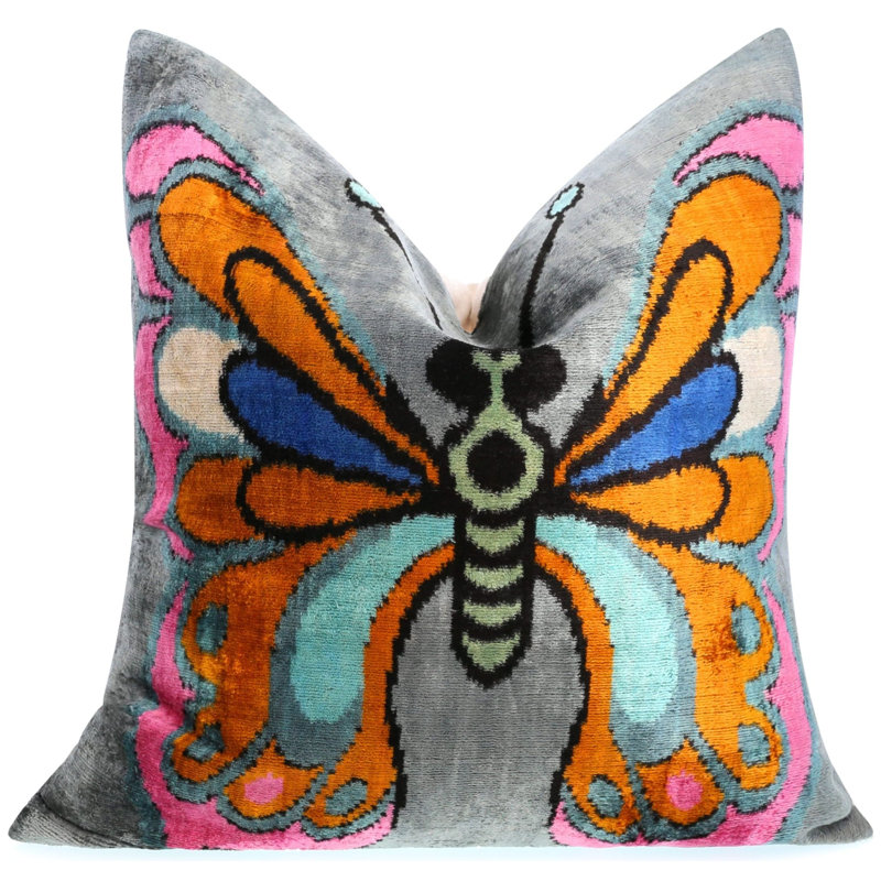 Animal Print Feather Throw Pillow