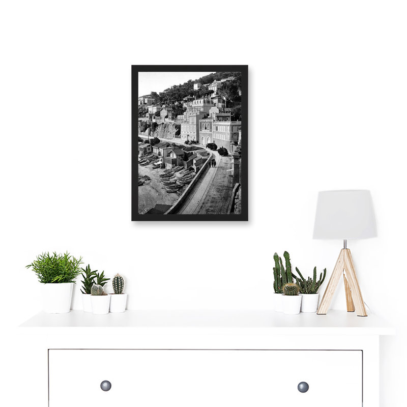 Vintage Photo Corniche Road I Marseilles France - Single Picture Frame Print